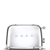 Smeg TSF01SSUK 50's Retro Style 2-Slice Toaster, Polished Chrome angle 2