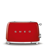 Smeg TSF01RDUK 50's Retro Style 2-Slice Toaster, Red angle 2