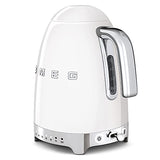 Smeg KLF04WHEU Variable Temperature Kettle, 1.7 L, White angle 3