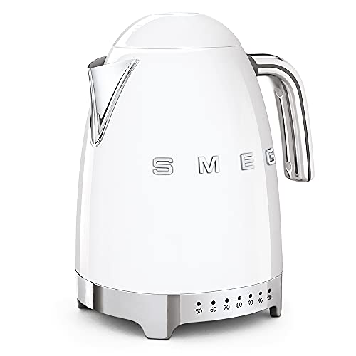 Smeg KLF04WHEU Variable Temperature Kettle, 1.7 L, White