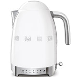 Smeg KLF04WHEU Variable Temperature Kettle, 1.7 L, White angle 1