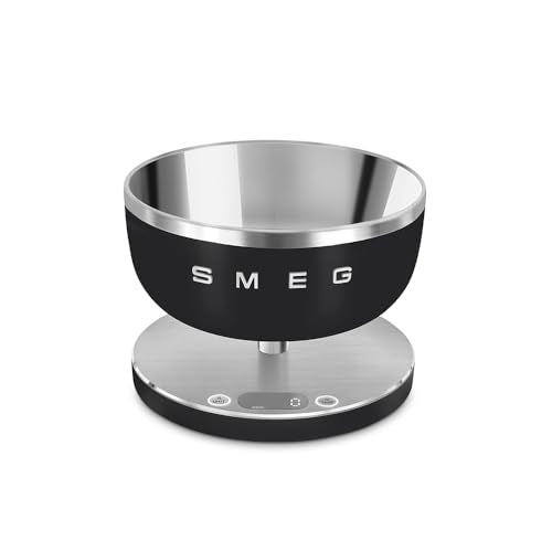 Smeg KSC01BLMWW Digital Kitchen Scale, Black