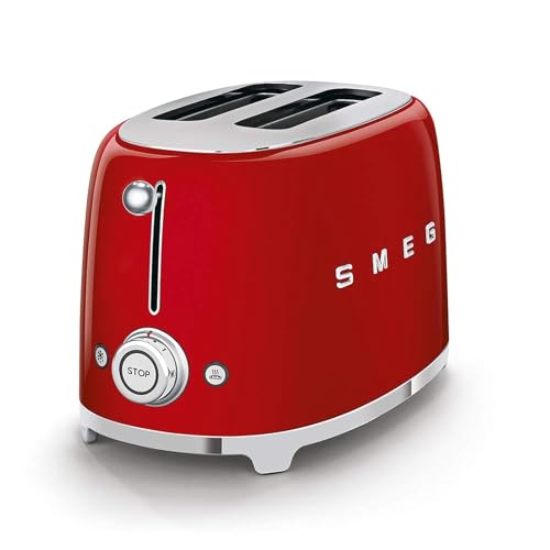 Smeg TSF01RDUK 50's Retro Style 2-Slice Toaster, Red